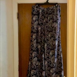 One 5 One paisley print wide leg pant